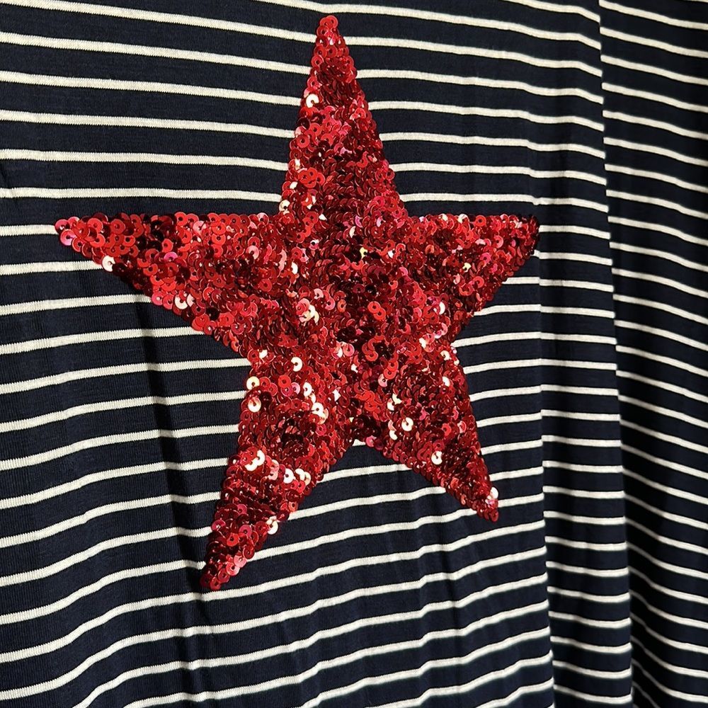 Avenue striped sequin star top - Picture 3 of 4